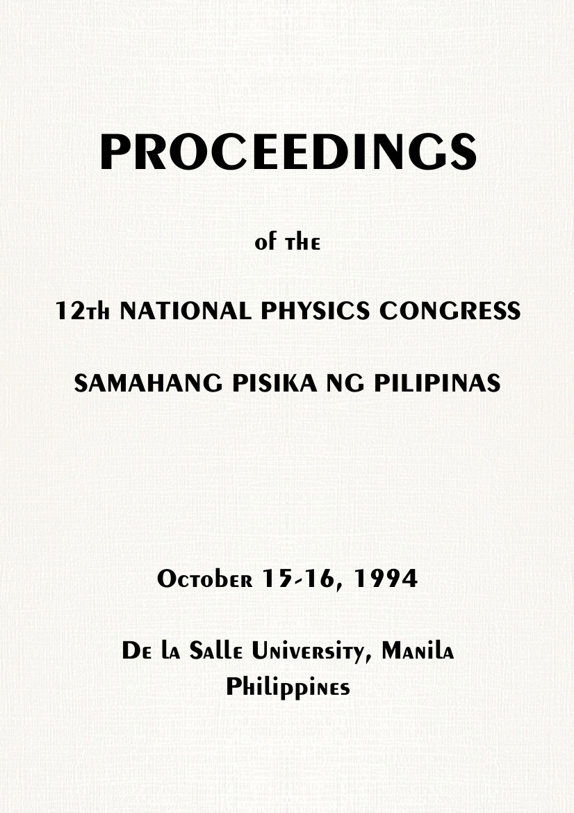 SPP 1994 Proceedings Cover